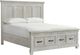 Elements International McCoy 4-Piece Antique White King Storage Bedroom Set-1