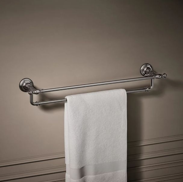 KOHLER® Artifacts® Vibrant Titanium 24" Double Towel Bar-1