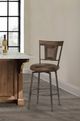 HH2 Home Danforth Dark Brown Swivel Counter Stool-4