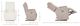 La-Z-Boy® Cassian Walnut Power Rocking Recliner with Headrest-2