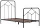 Four Hands Casey Sandblasted Vintage Black Youth Twin Metal Rod Bed-4