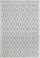 KAS Rugs Chloe Ivory Grey Trellis 5'x7' Area Rug-0