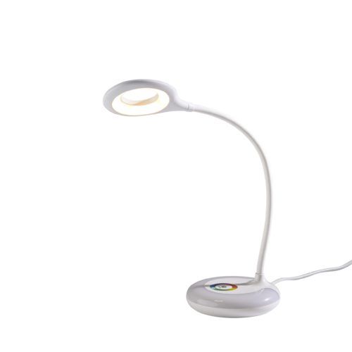 Adesso® Mia LED Color Changing White Desk Lamp-0