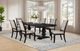 Coaster® Phelps 7-Piece Distressed Noir/Tan Dining Table Set-1