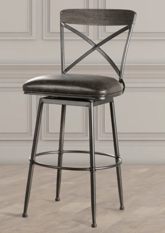 HH2 Home Decker Gray Bar Stool-4