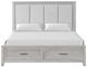 New Classic® Home Furnishings Fiona Mist Gray Queen Panel Bed-1