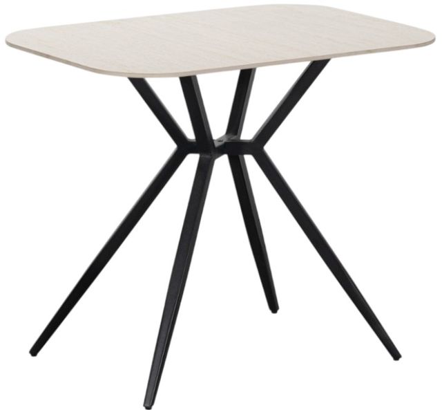 Cramco Stanton Fossil Stone Dining Table with Matte Black-0