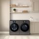Samsung Bespoke Dark Steel Front Load Washer & Electric Dryer Laundry Pair-4