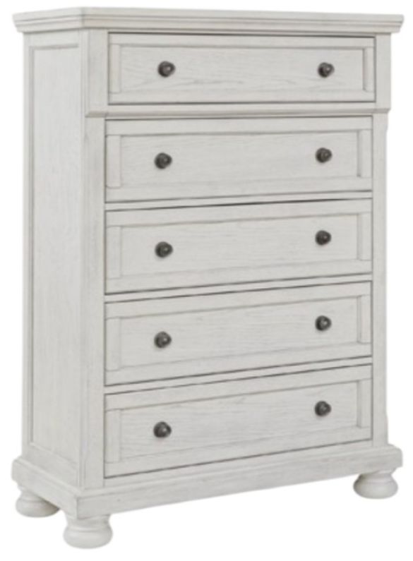 American Wholesale Furniture Richfield Antiqued White Chest-0