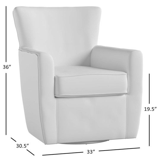 Jofran Inc. Harper Sky Swivel Accent Chair-2