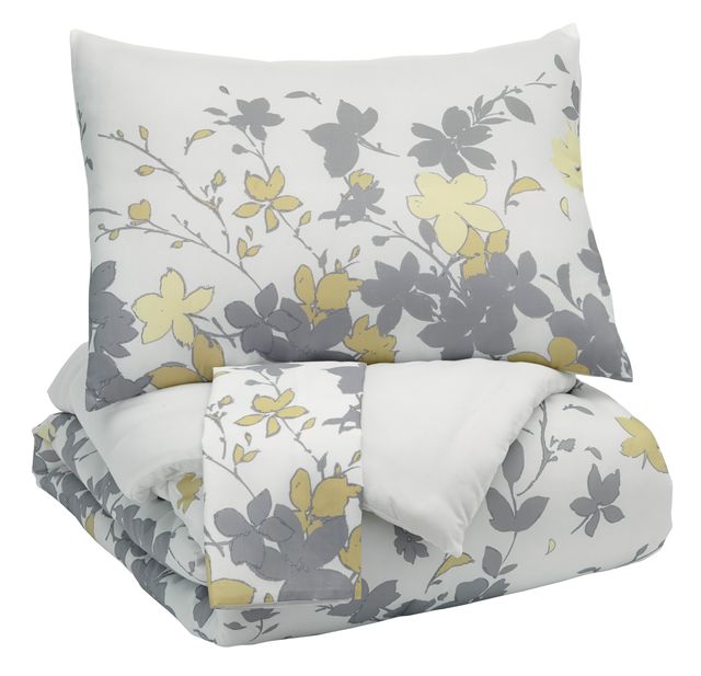 Signature Design by Ashley® Maureen Gray/Yellow King Comforter Set-0