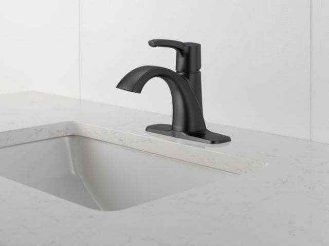 Peerless Parkwood® Matte Black Single Handle Lavatory Faucet-4