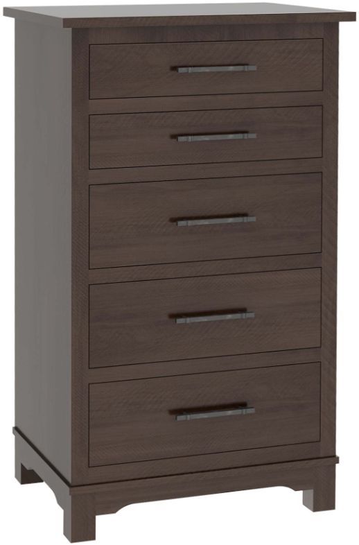 Country View Woodworking Customizable Cheyenne 31'' 5-Drawer Chest-0