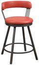 Homelegance® Appert Dark Gray/Red Swivel Counter Height Chair-0