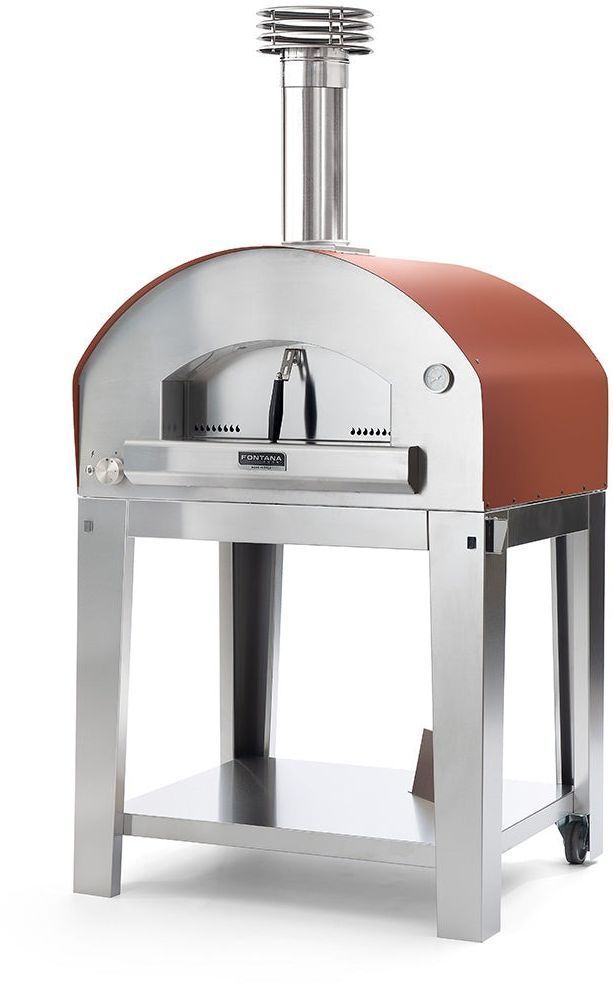 Fontana Forni Firenze 39" Red Pizza Oven -2