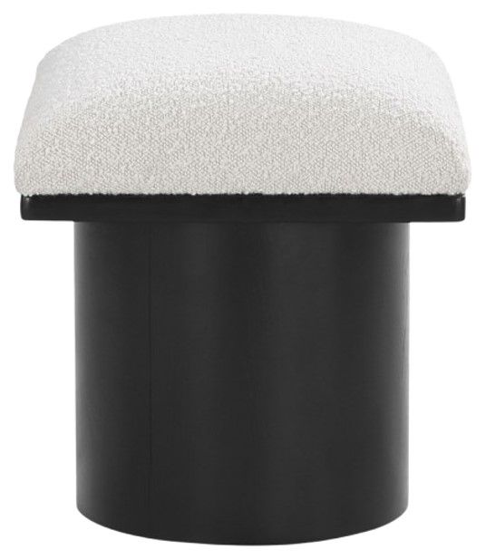 Meridian Furniture Pavilion Cream/Black Modular Stool-2