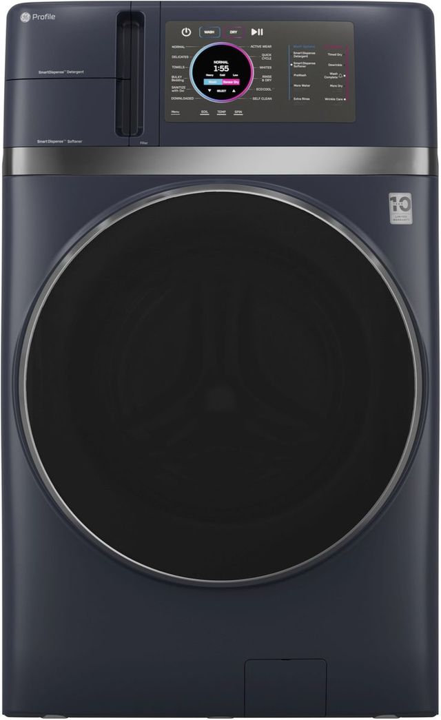 GE Profile™ ENERGY STAR® 4.8 Cu. Ft. Sapphire Blue UltraFast Washer Dryer Combo with Ventless Inverter Heat Pump Technology-0