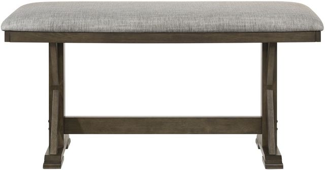 Crown Mark Lloyd Brown/Gray Counter Dining Bench-3