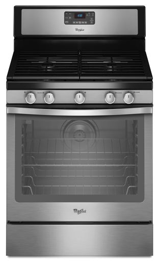 Whirlpool® 30" Free Standing Gas Range-Stainless Steel-0
