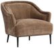 Four Hands Noel Altair Mushroom/Hammered Black Accent Chair-0