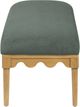 TOV Furniture Oodle Green/Natural Bench-4