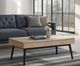 Magnussen Home® Fletcher Driftwood Lift Top Storage Cocktail Table with Black Base-1