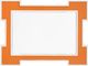 Crestview Collection Retro 1 Orange Wall Mirror-0