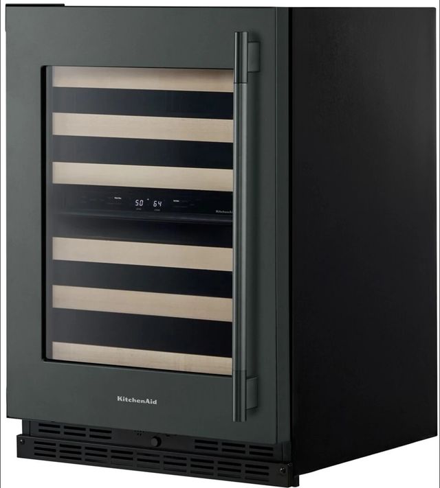 Kitchenaid® 24" Juniper Built-In Wine Cooler With Full-Extension Wood-Front Racks-3
