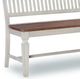 John Thomas Furniture® Vista Hickory/Shell Slat Back Bench-1