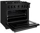 ZLINE Classic 36" Black Stainless Steel Pro Style Gas Range -3