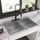 Elkay Crosstown® 3-Piece Polished Satin 33" x 22" x 6" 3-Hole Equal Double Bowl Dual Mount ADA Sink Set-3