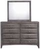Elements International Emily 4-Piece Gray Queen Panel Storage Bedroom Set-3