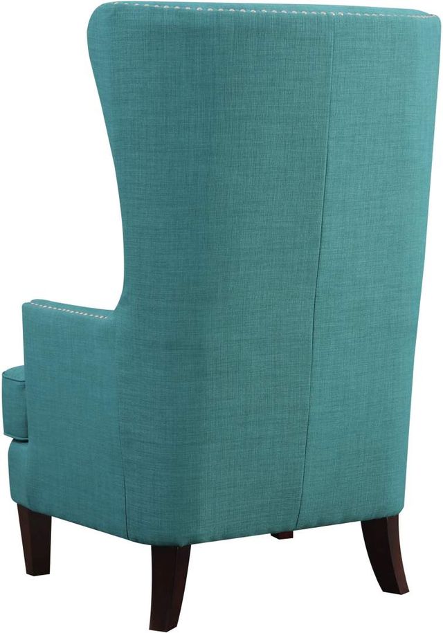Elements International Kori Espresso/Heirloom Teal Accent Chair-2