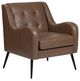 Crestview Collection Williams Black/Brown Accent Chair-0