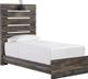 Signature Design by Ashley® Drystan 2-Piece Brown Twin Panel Bed Set-1