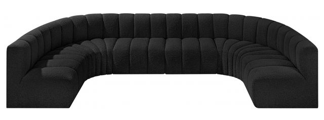 Meridian Furniture Arc 8-Piece Black Sectional-1