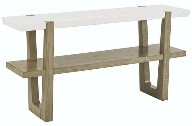 Steve Silver Co. Perth White Sofa Table with Sand Base-0