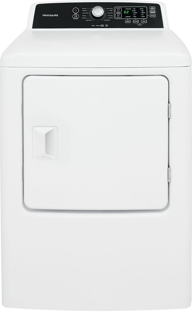 Frigidaire® 6.7 Cu. Ft. White Gas Dryer-0