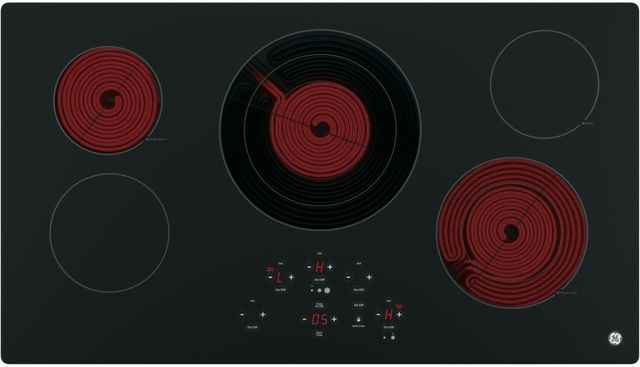 GE® 36" Black Electric Cooktop-1