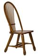 Liberty Furniture Treasures Rustic Oak Bow Back Dining Side Chair-2