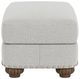 Flexsteel® Patterson Silver Glacier Ottoman with Nailhead Trim-2