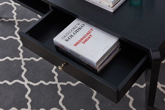 Brassex Inc. Black Coffee Table-2