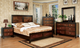 Furniture of America® Patra Acacia/Walnut King Bed-1