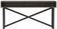 Fairfield® Rustique Dark Gray Console Table with Gunmetal Base-1
