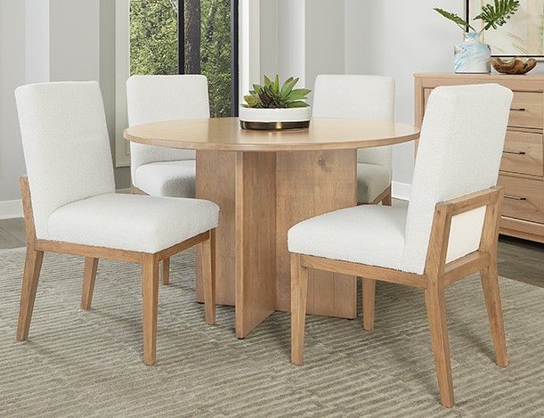 Artisan & Post by Vaughan-Bassett Crafted Cherry Dining by Ben & Erin Napier Bleached Cherry 48" Round Table-1