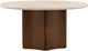 Dovetail Furniture Oja Brown/Cream Round Dining Table-1