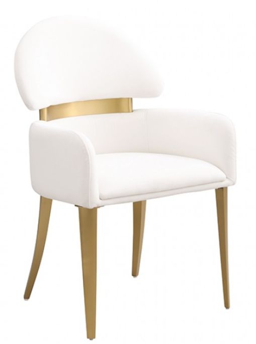 Furniture of America® Northam 7-Piece Matte Gold/White Dining Table Set-3