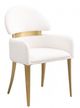 Furniture of America® Northam 7-Piece Matte Gold/White Dining Table Set-3