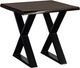 Porter International Designs Manzanita Midnight End Table with X Base-0
