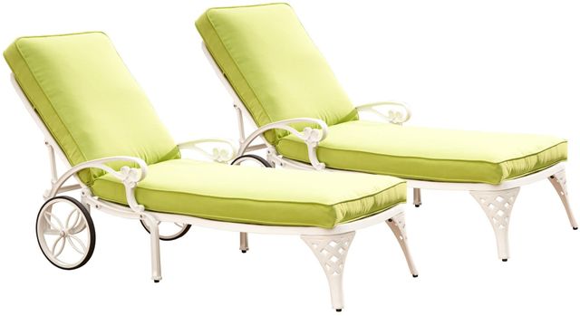 homestyles® Biscayne 2-Piece Off-White Chaise Lounge Chairs with Cushions-0
